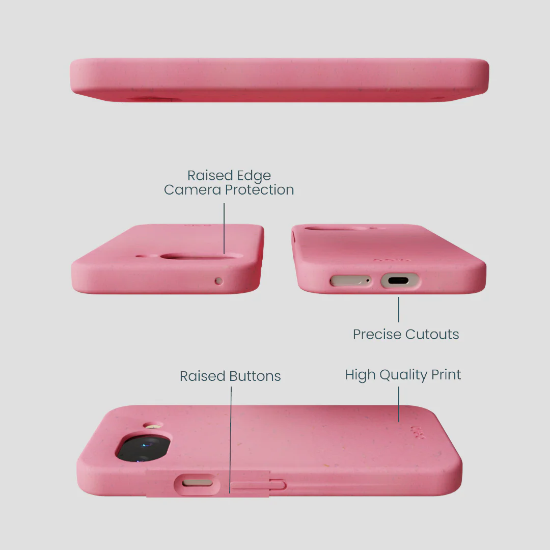 Bubblegum Pink Google Pixel 9a Case - Image 3
