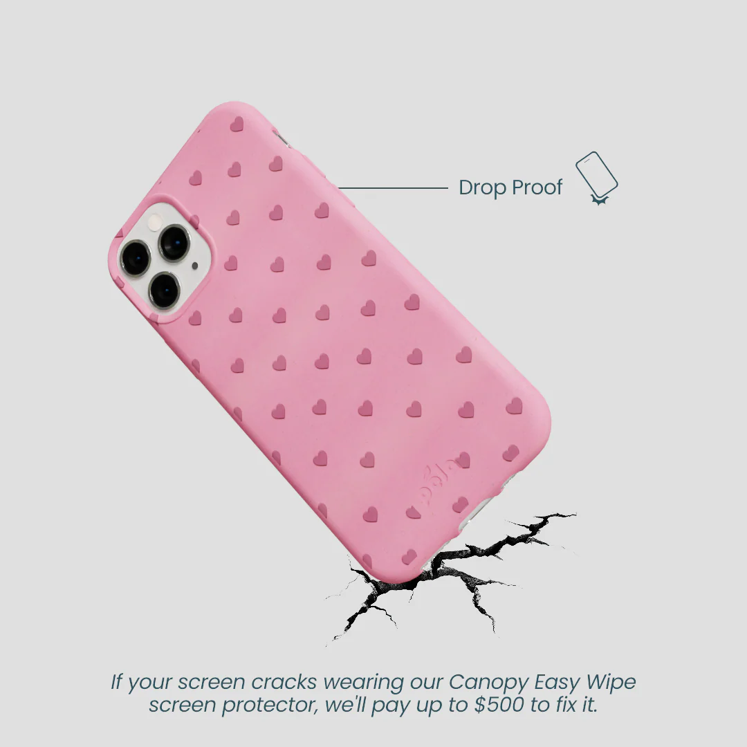 Bubblegum Pink Hearts iPhone 11 Pro Case - Image 4