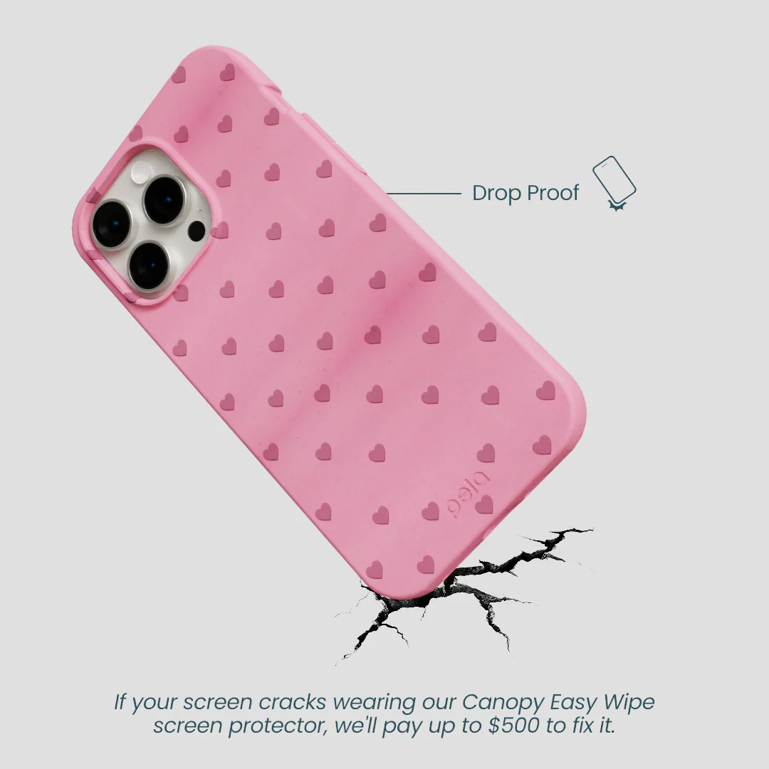 Bubblegum Pink Hearts iPhone 14 Pro Max Case - Image 5
