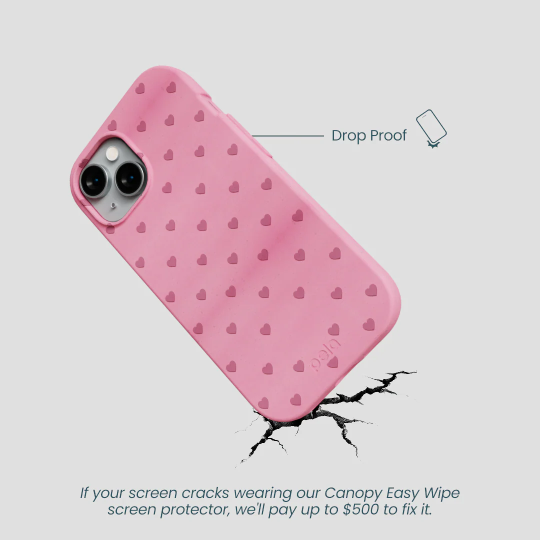 Bubblegum Pink Hearts iPhone 15 Case - Image 5