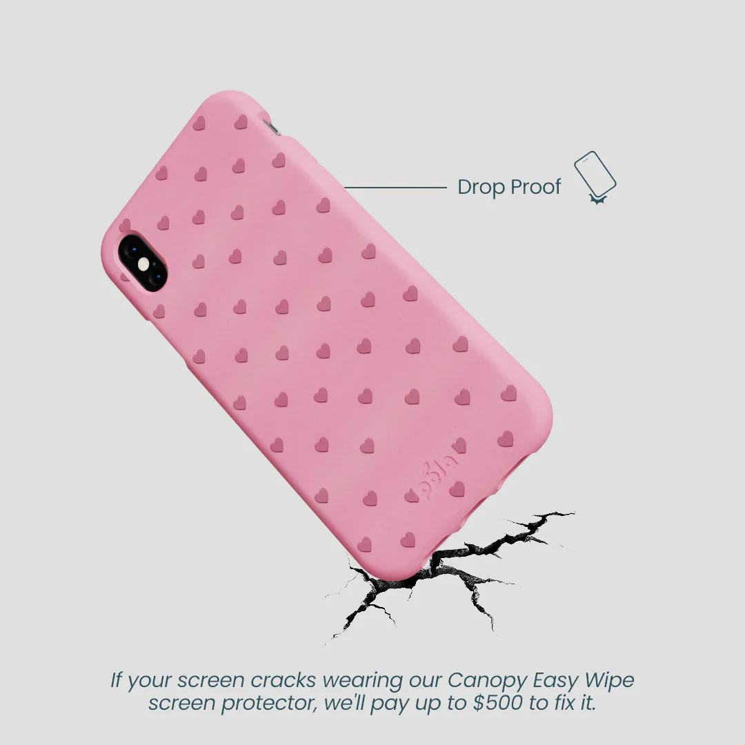 Bubblegum Pink Hearts iPhone XR Case - Image 4