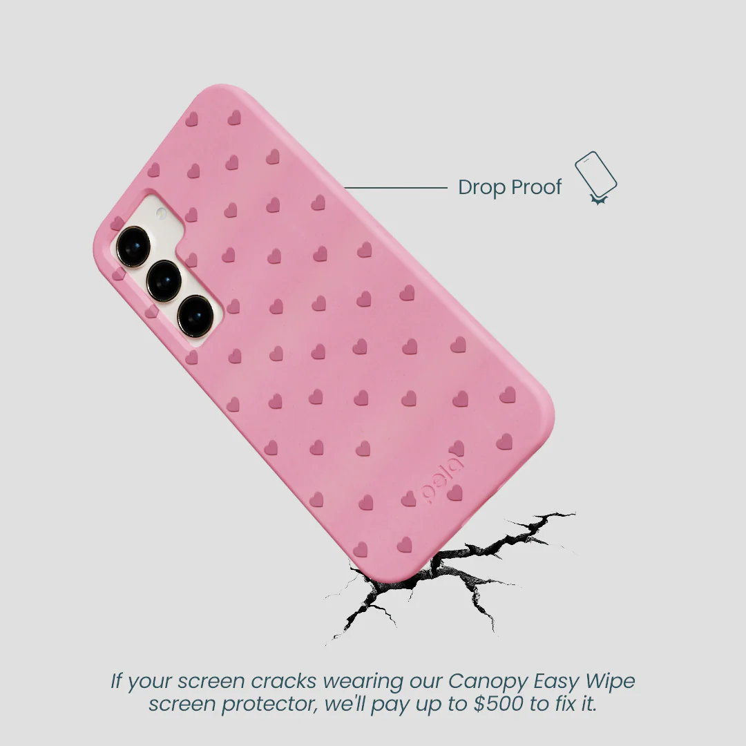 Bubblegum Pink Hearts Samsung Galaxy S23 Case - Image 4