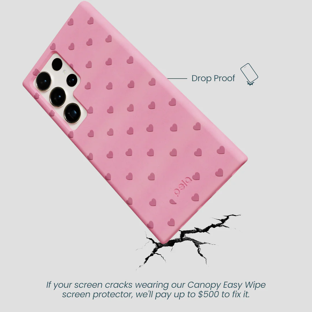 Bubblegum Pink Hearts Samsung Galaxy S24 Ultra Case - Image 4