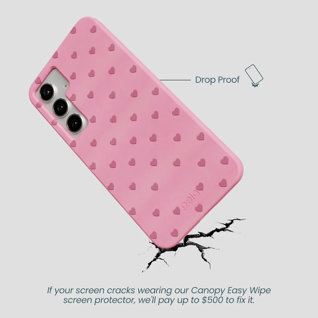 Bubblegum Pink Hearts Samsung Galaxy S25+(Plus) Case - Image 4
