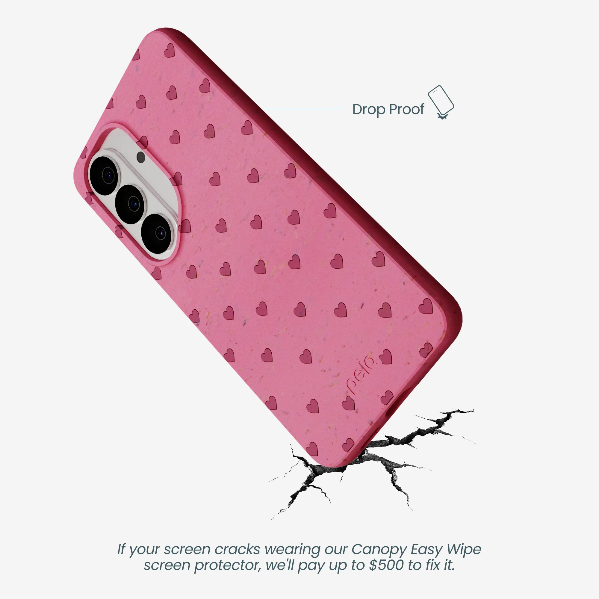 Bubblegum Pink Hearts Samsung Galaxy S26 Case - Image 5