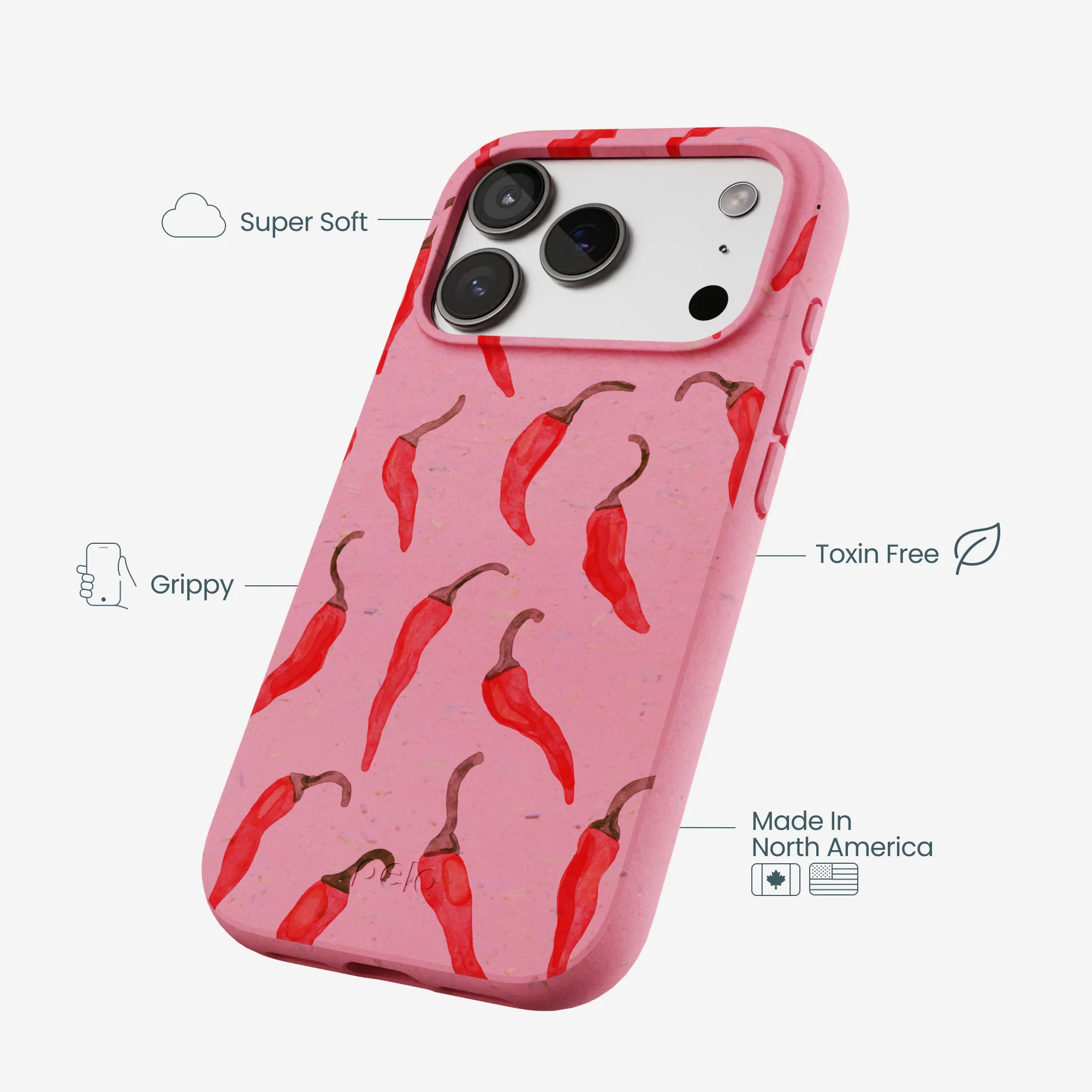 Bubblegum Pink Heatwave iPhone 17 Pro Case - Image 4