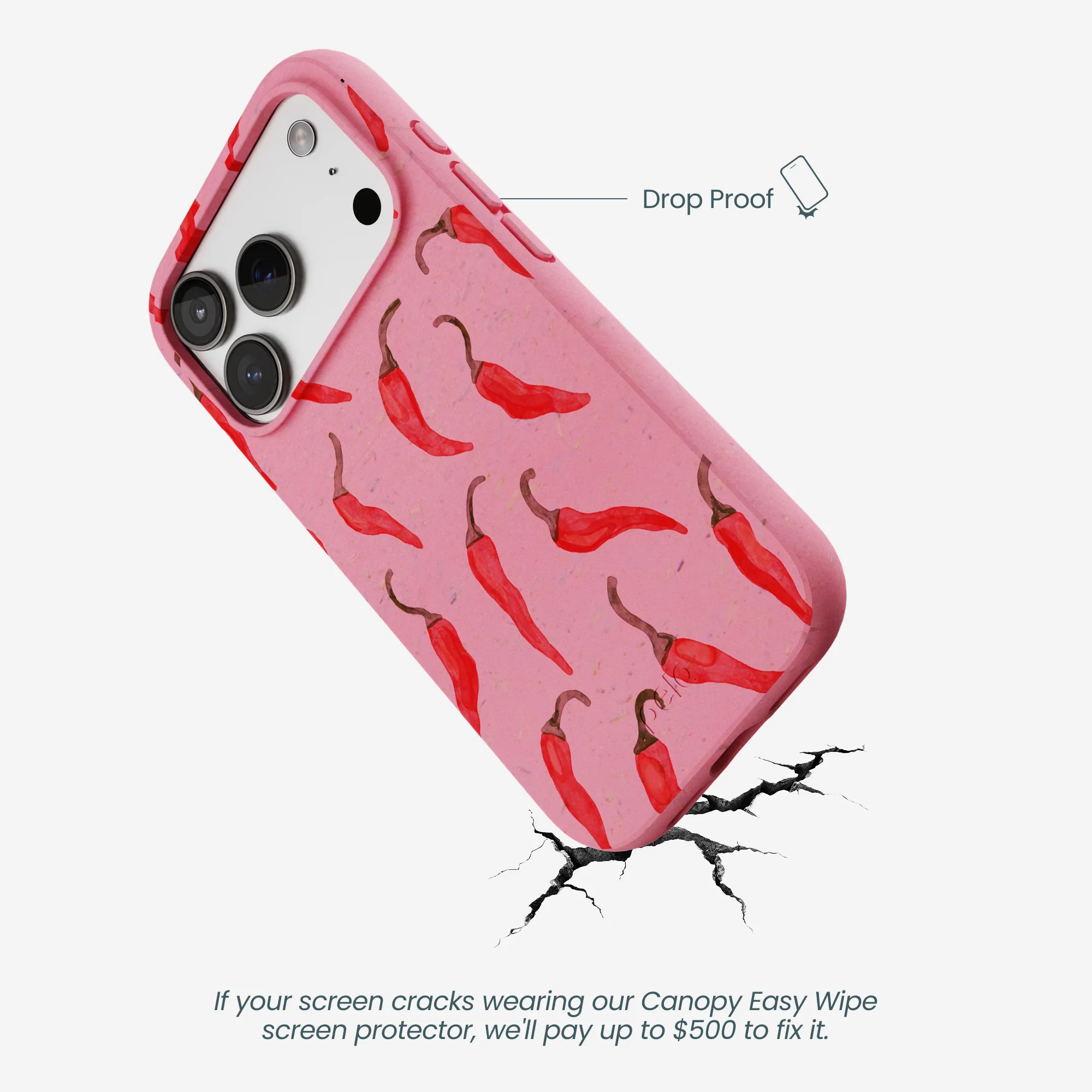 Bubblegum Pink Heatwave iPhone 17 Pro Case - Image 5