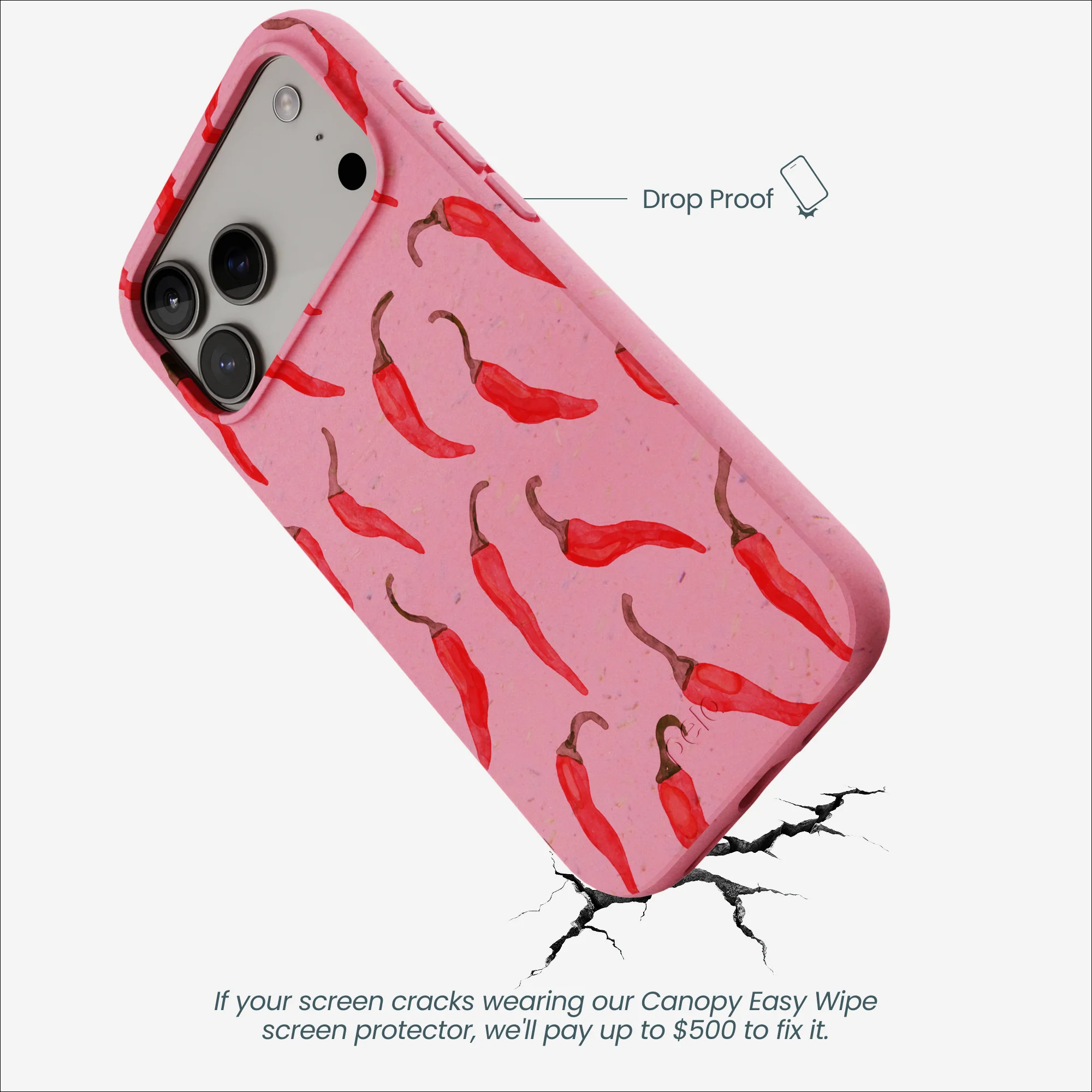 Bubblegum Pink Heatwave iPhone 17 Pro Max Case - Image 5