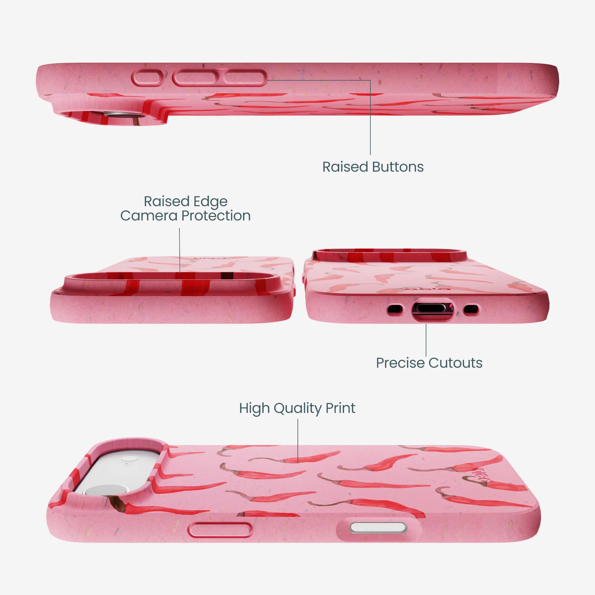 Bubblegum Pink Heatwave iPhone Air Case - Image 3