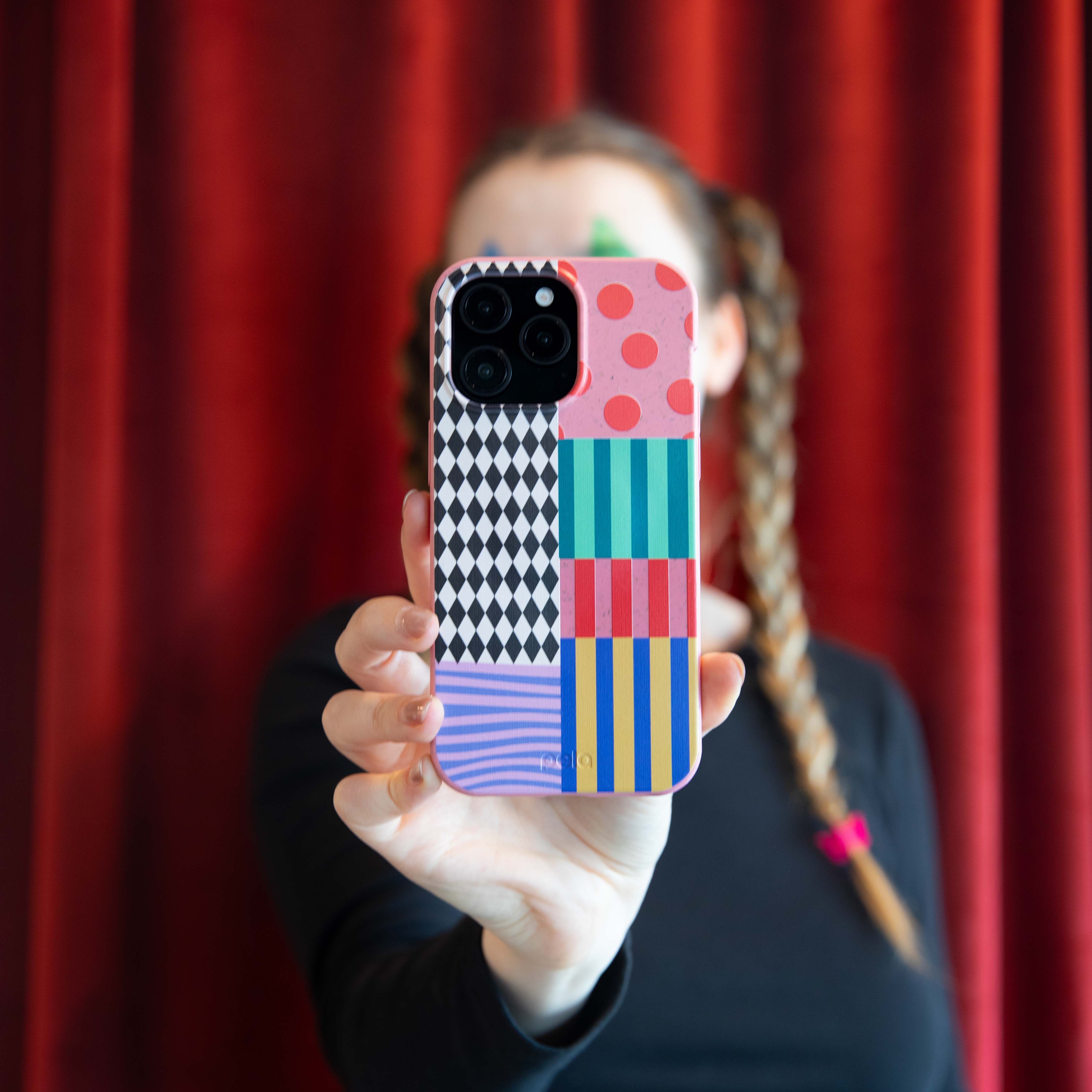 Bubblegum Pink Juggling Colors iPhone 17 Pro Case - Image 2
