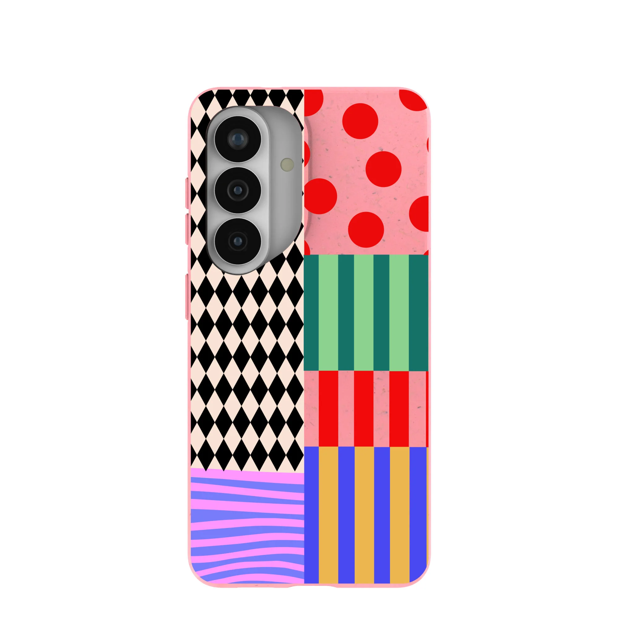 Bubblegum Pink Juggling Colors Samsung Galaxy S26 Case