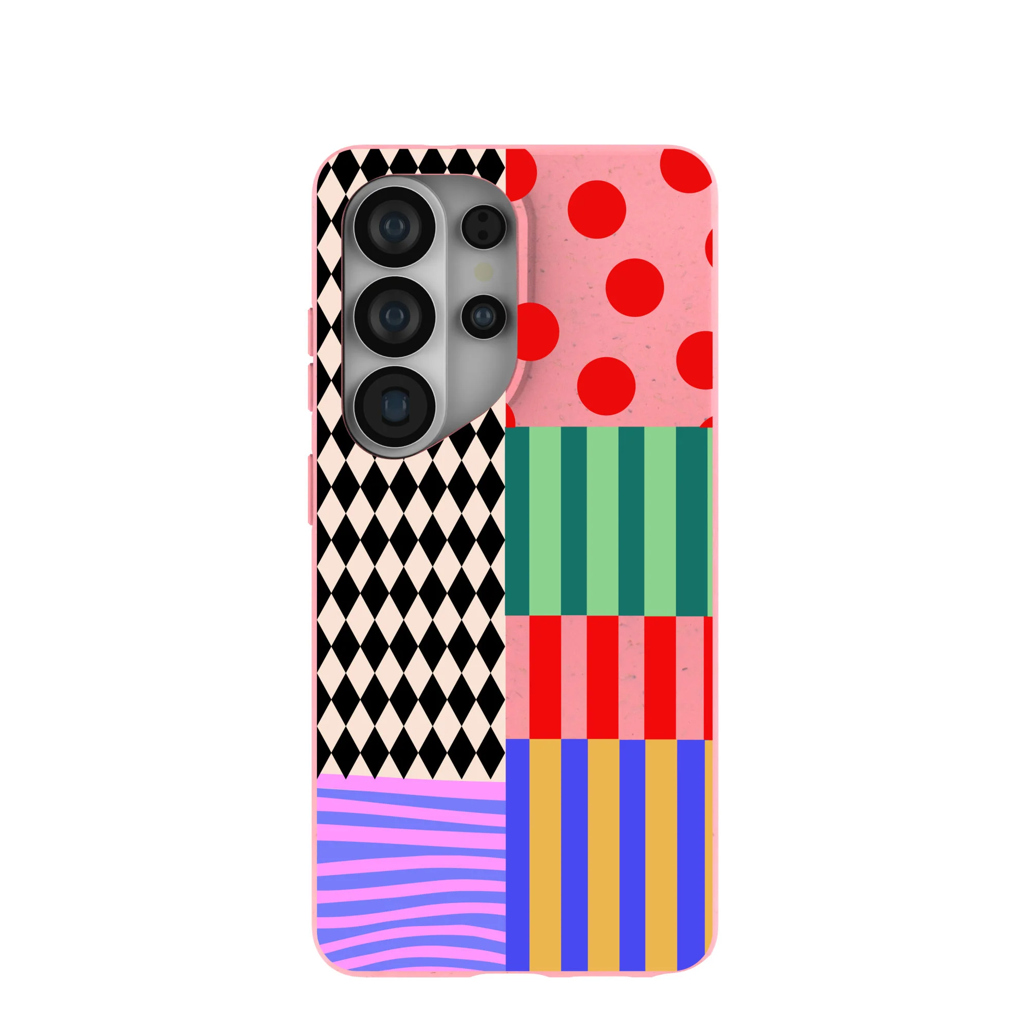 Bubblegum Pink Juggling Colors Samsung Galaxy S26 Ultra Case