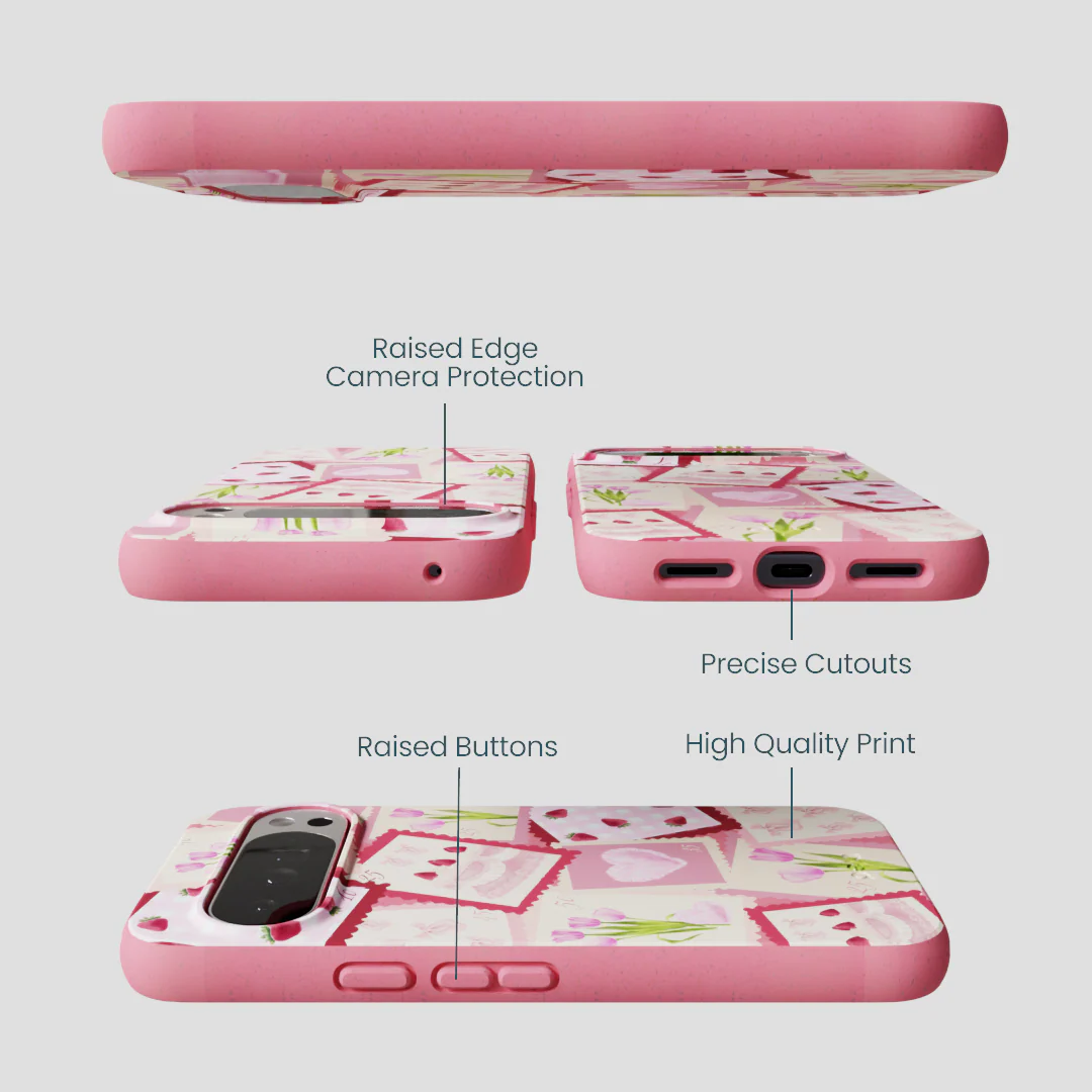 Bubblegum Pink Love Letters Google Pixel 10 Pro XL Case - Image 3