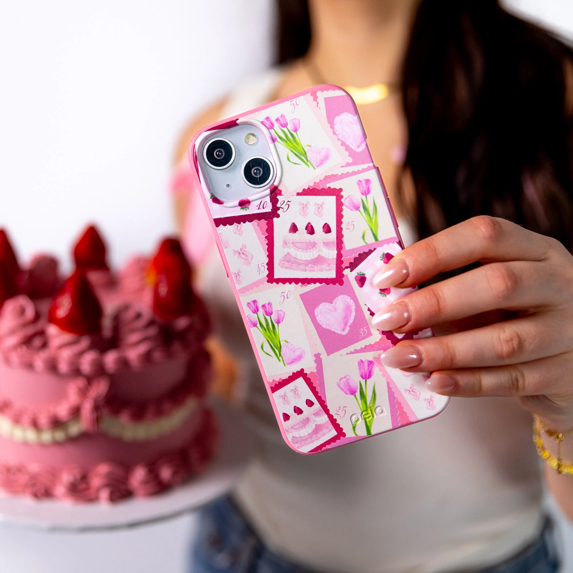 Bubblegum Pink Love Letters Google Pixel 9/9 Pro Case - Image 2