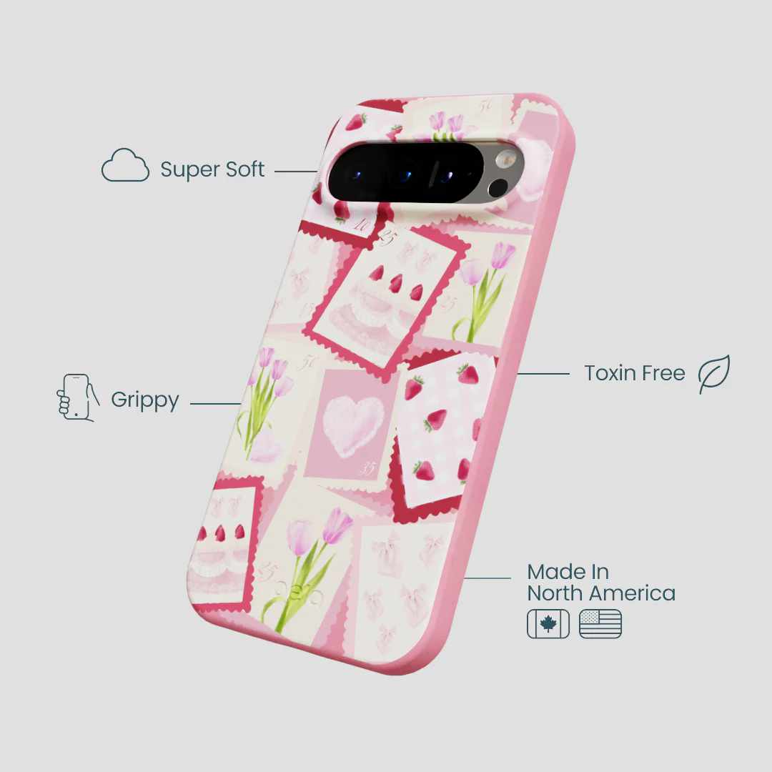 Bubblegum Pink Love Letters Google Pixel 9/9 Pro Case - Image 4