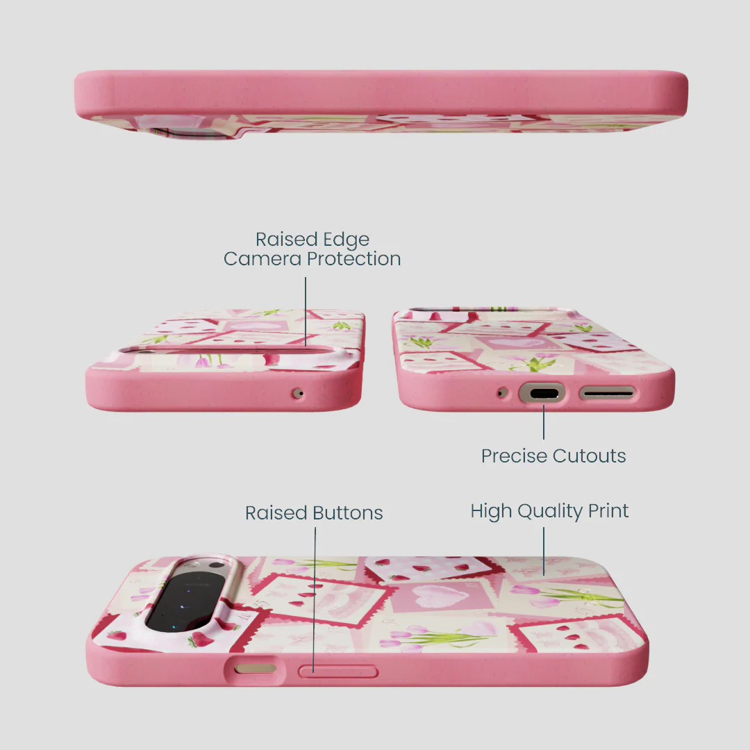 Bubblegum Pink Love Letters Google Pixel 9 Pro XL Case - Image 3