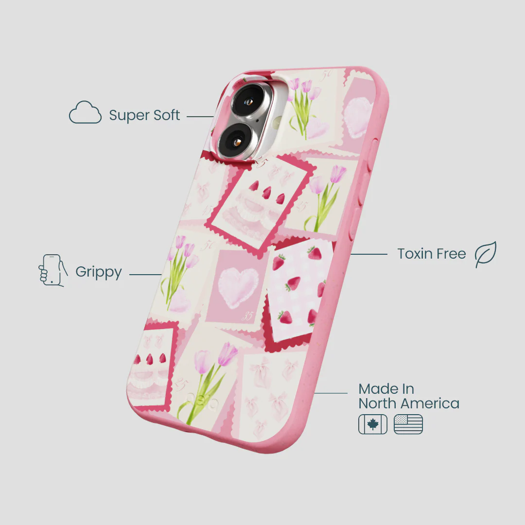 Bubblegum Pink Love Letters iPhone 16 Case - Image 4