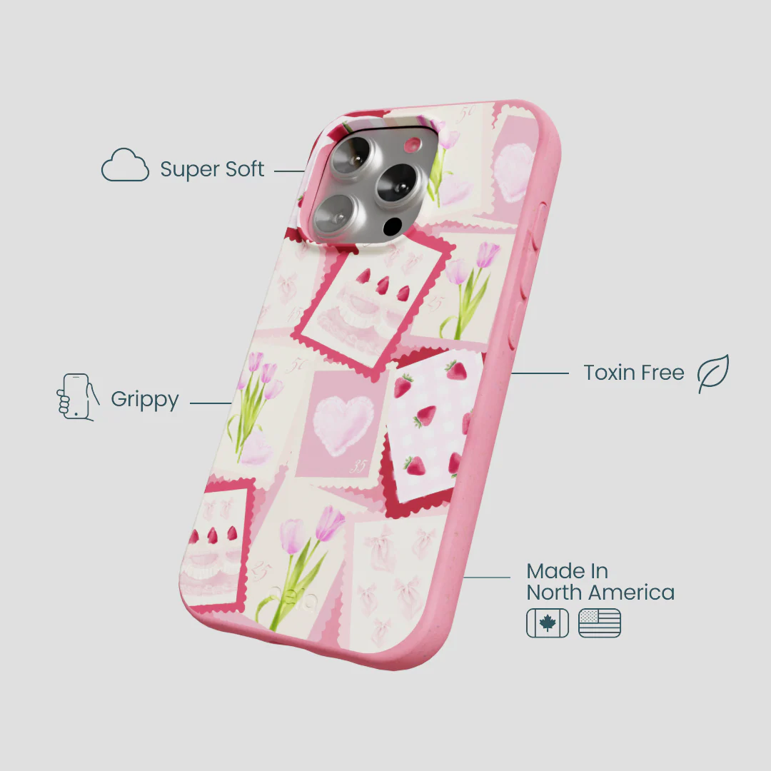 Bubblegum Pink Love Letters iPhone 16 Pro Case - Image 4