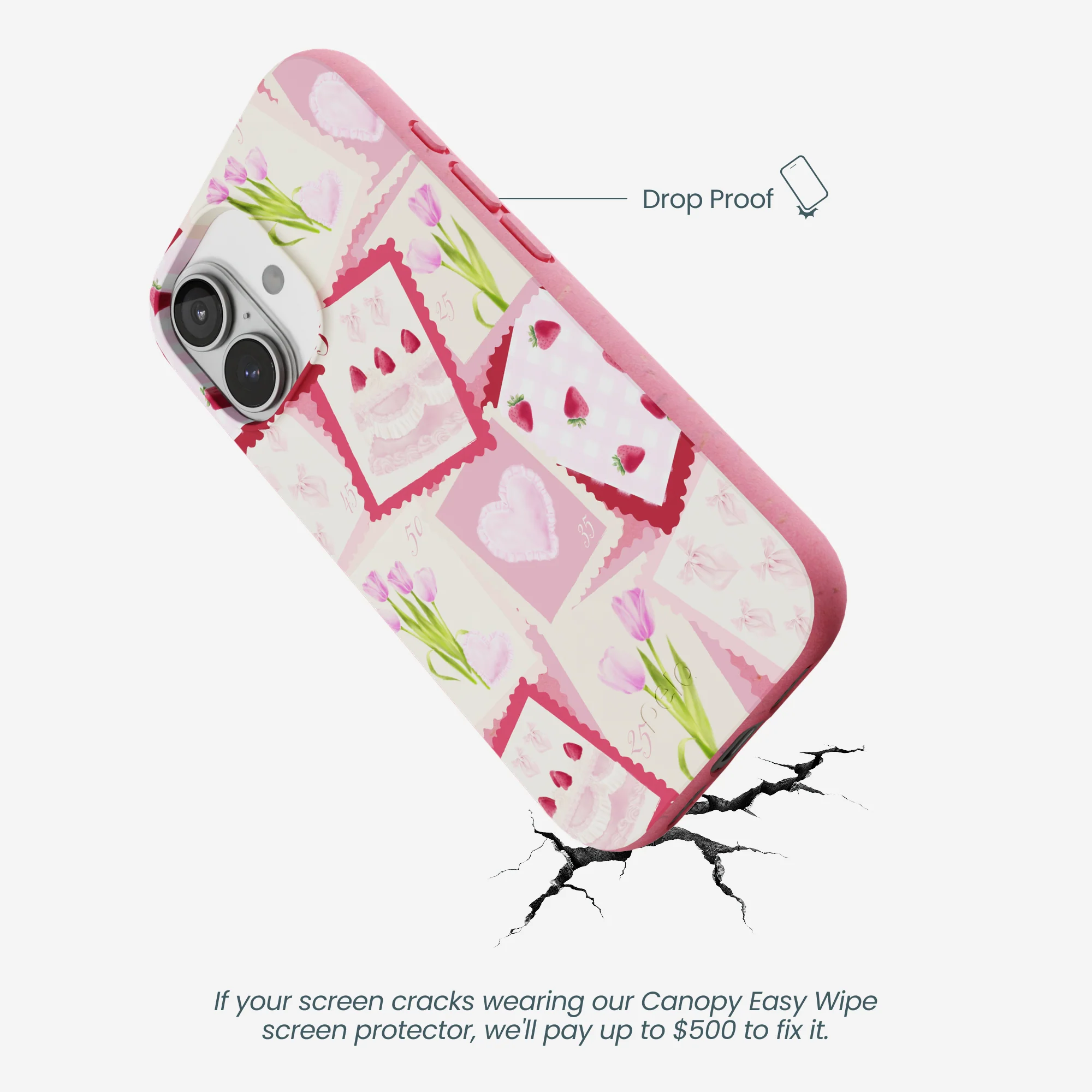 Bubblegum Pink Love Letters iPhone 17 Case - Image 5