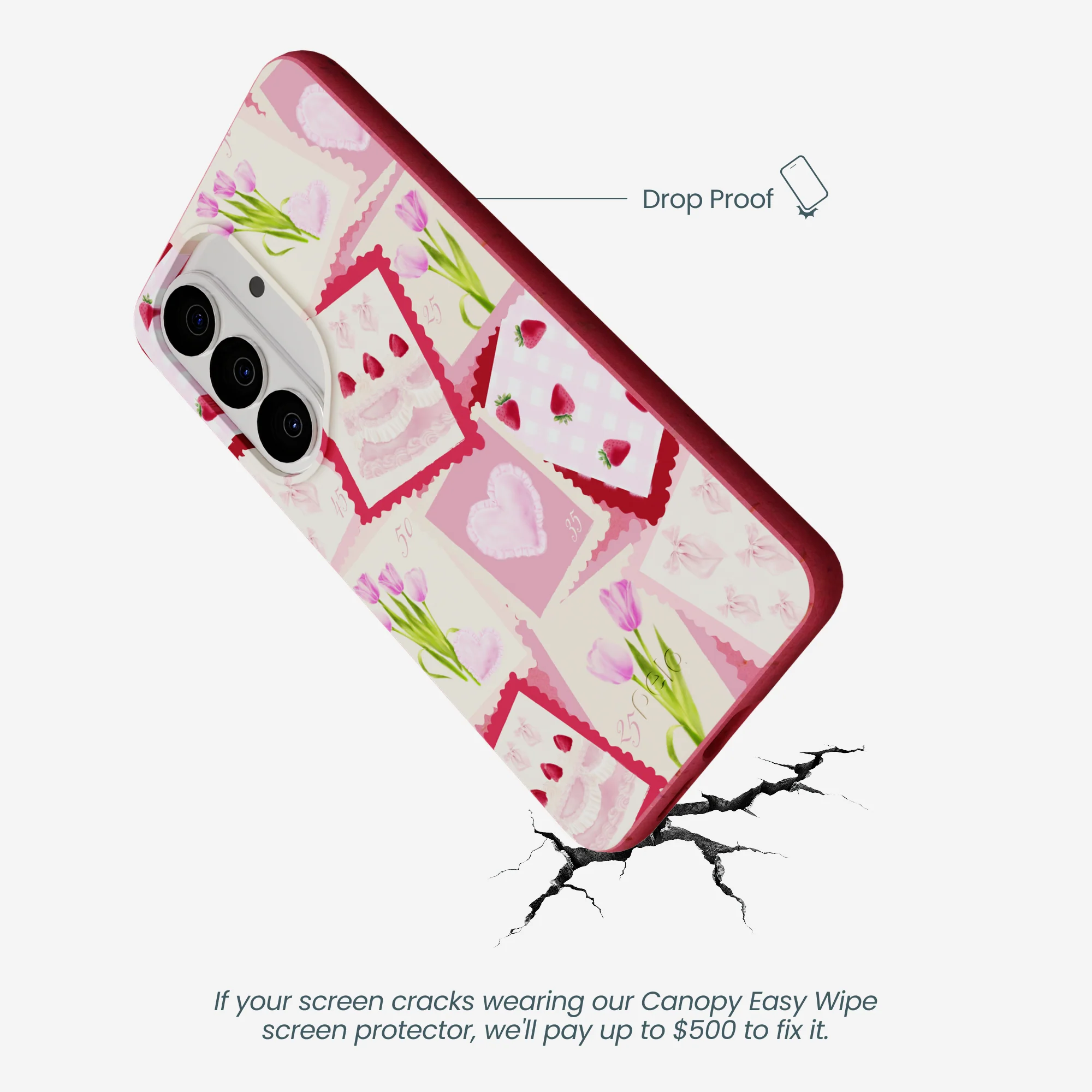 Bubblegum Pink Love Letters Samsung Galaxy S26 Case - Image 5