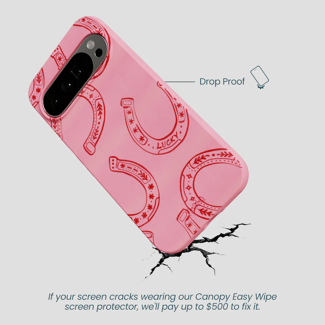 Bubblegum Pink Lucky Horseshoe Google Pixel 10 Pro XL Case - Image 5