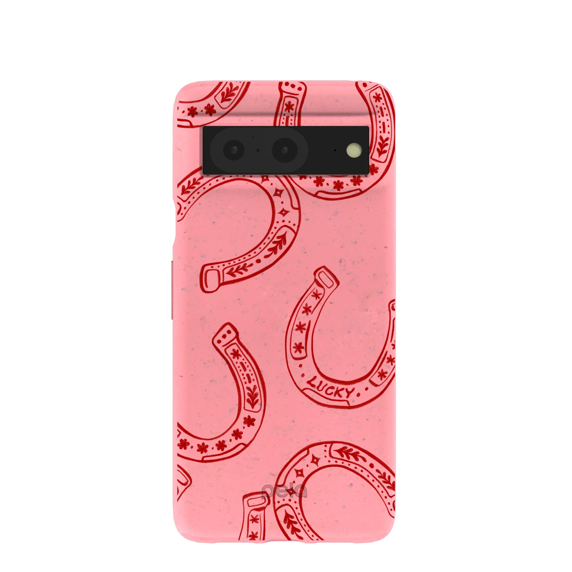 Bubblegum Pink Lucky Horseshoe Google Pixel 8 Case