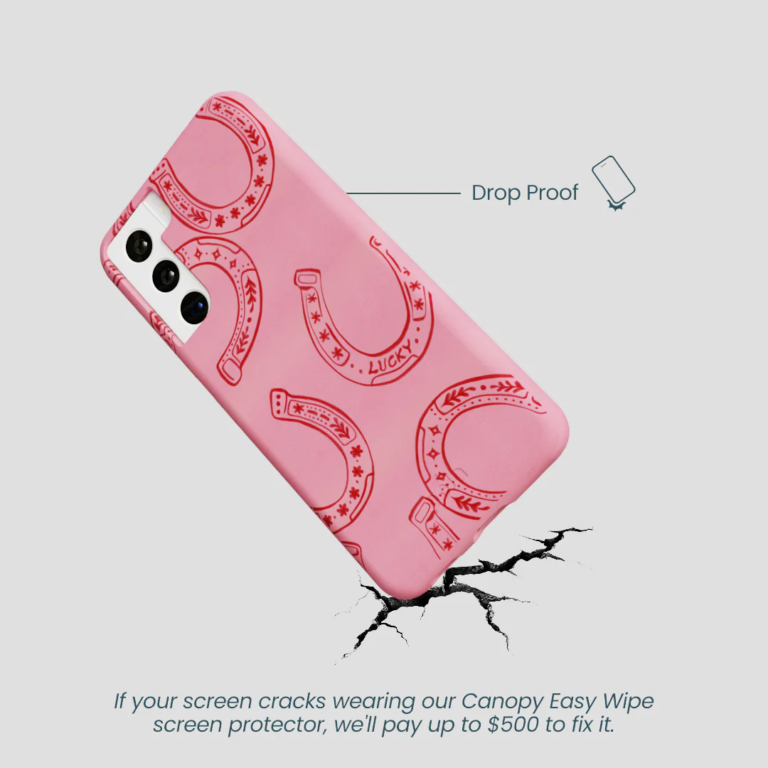 Bubblegum Pink Lucky Horseshoe Samsung Galaxy S21 Case - Image 5