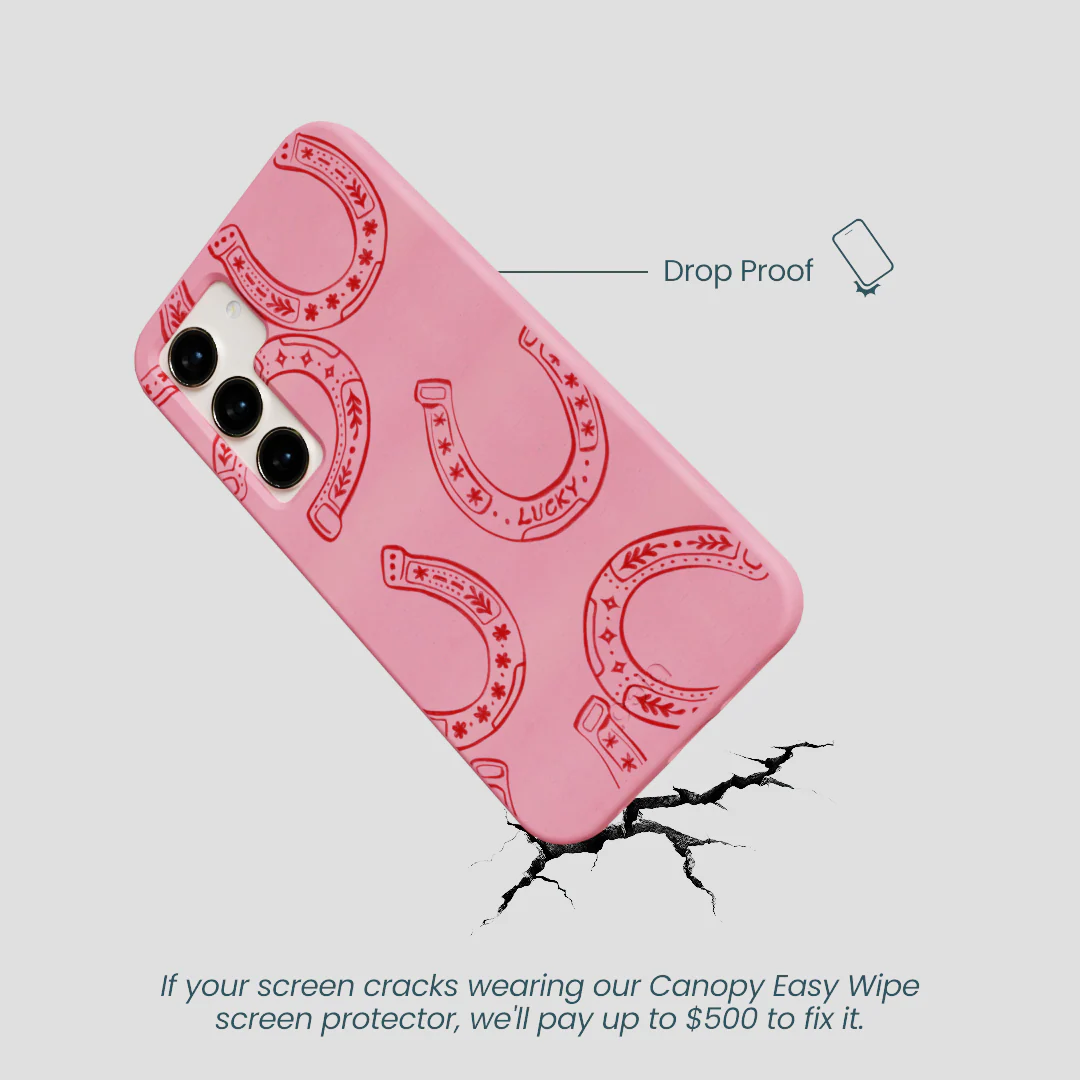 Bubblegum Pink Lucky Horseshoe Samsung Galaxy S23 Case - Image 5