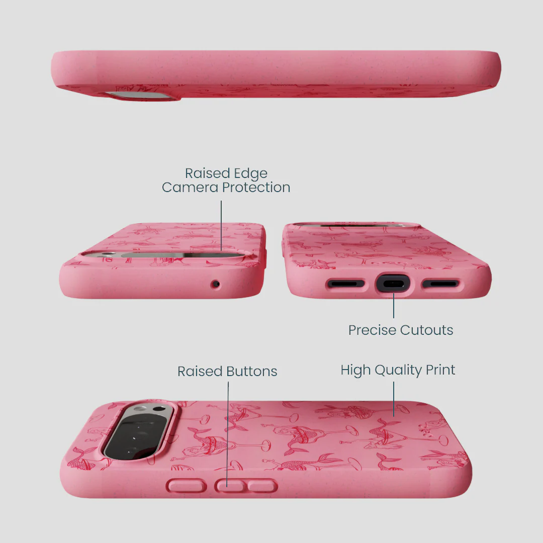 Bubblegum Pink Mermaid Cocktail Google Pixel 10 Pro XL Case - Image 3