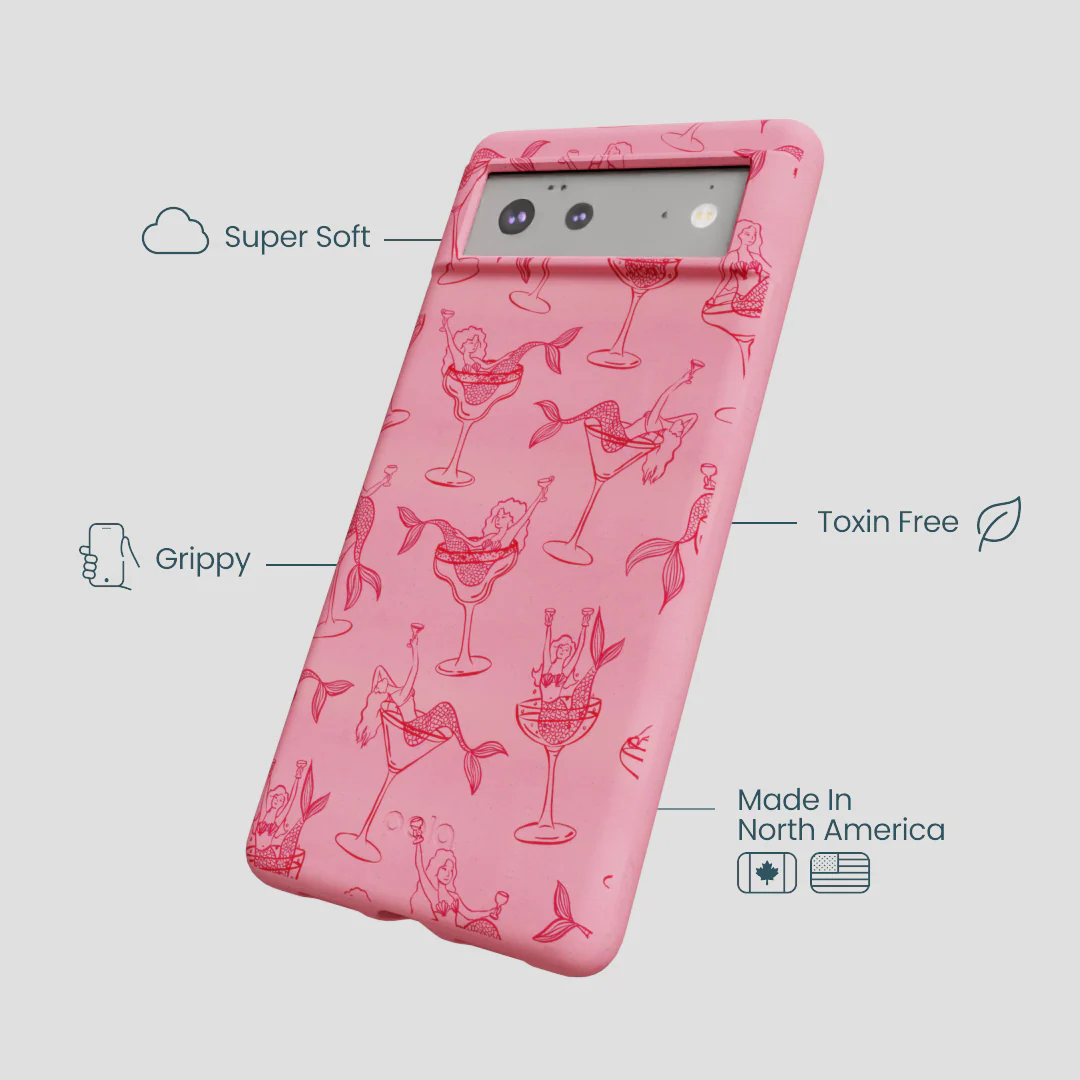 Bubblegum Pink Mermaid Cocktail Google Pixel 6 Case - Image 4