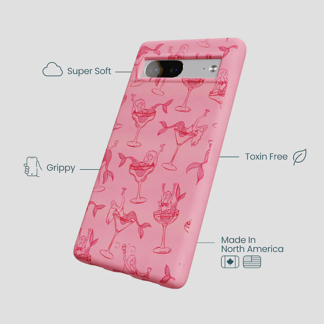 Bubblegum Pink Mermaid Cocktail Google Pixel 7a Case - Image 4