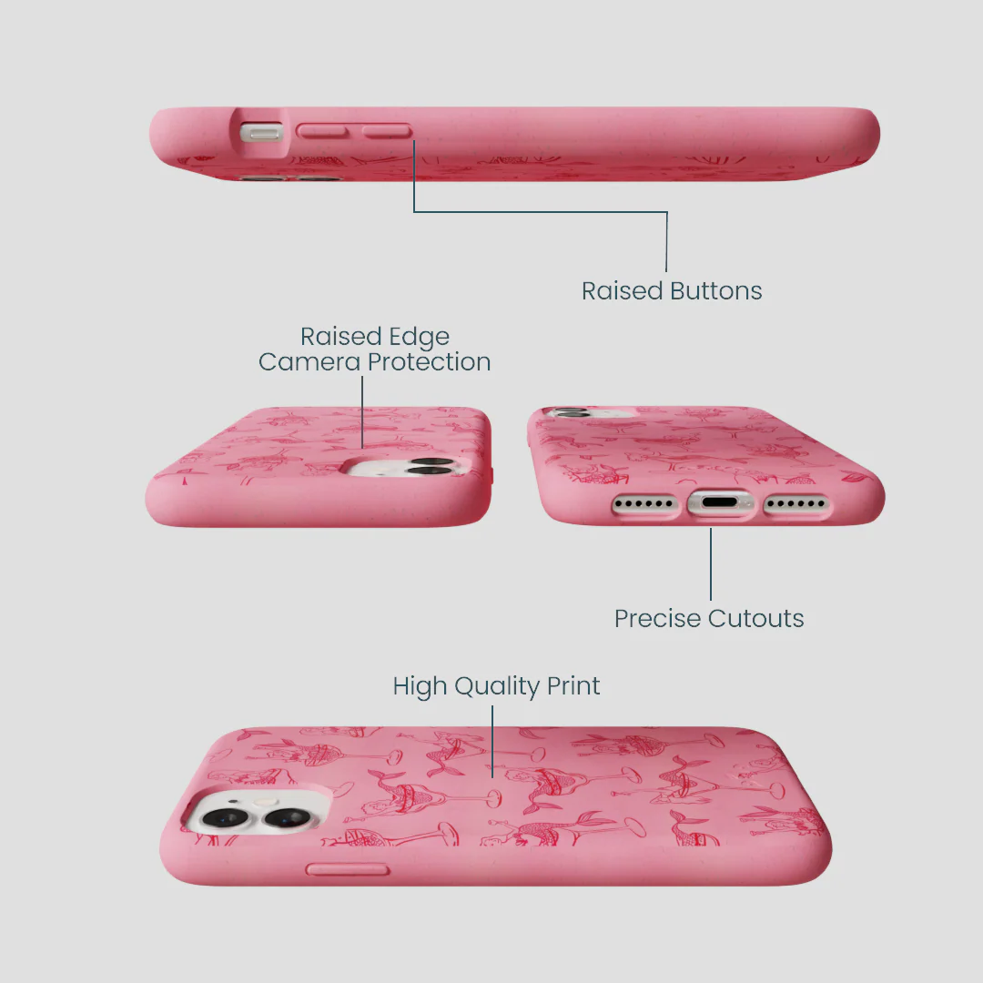 Bubblegum Pink Mermaid Cocktail iPhone 11 Case - Image 3
