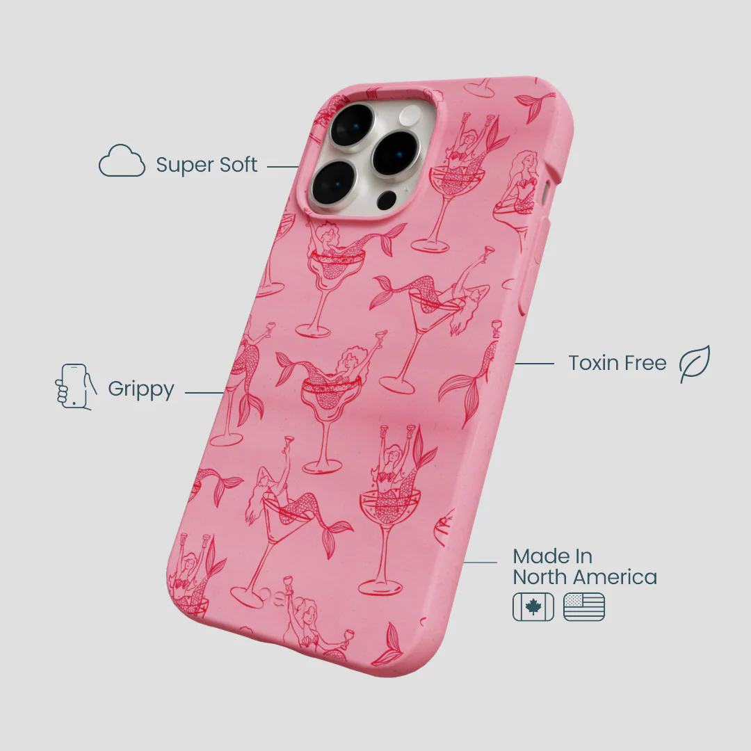 Bubblegum Pink Mermaid Cocktail iPhone 14 Pro Max Case - Image 4