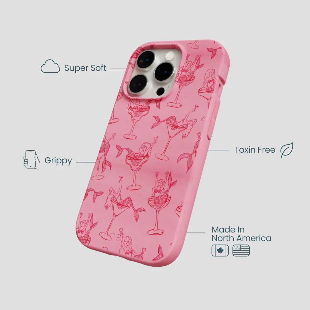 Bubblegum Pink Mermaid Cocktail iPhone 15 Pro Case - Image 4