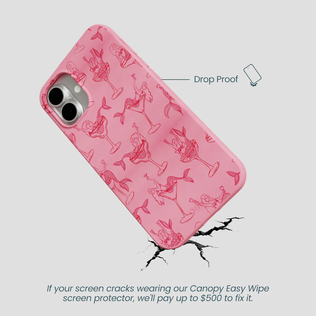Bubblegum Pink Mermaid Cocktail iPhone 16 Plus Case - Image 5
