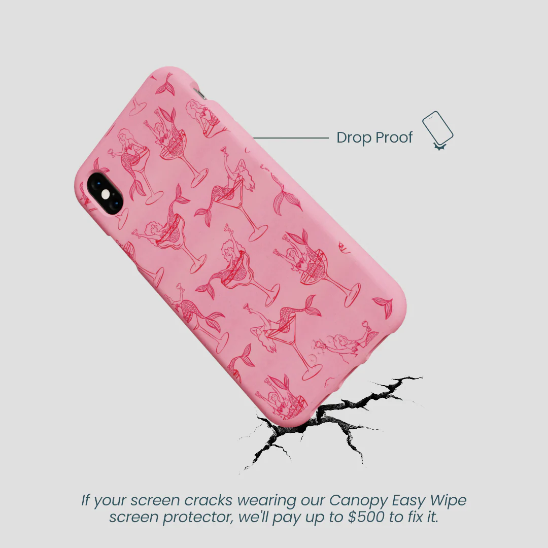 Bubblegum Pink Mermaid Cocktail iPhone XR Case - Image 5