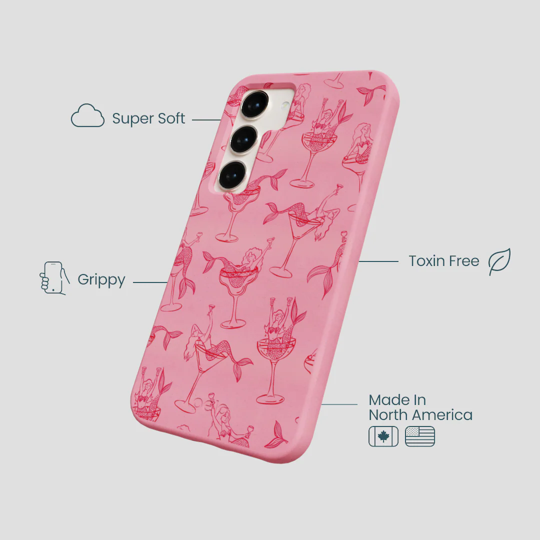 Bubblegum Pink Mermaid Cocktail Samsung Galaxy S23 Case - Image 4