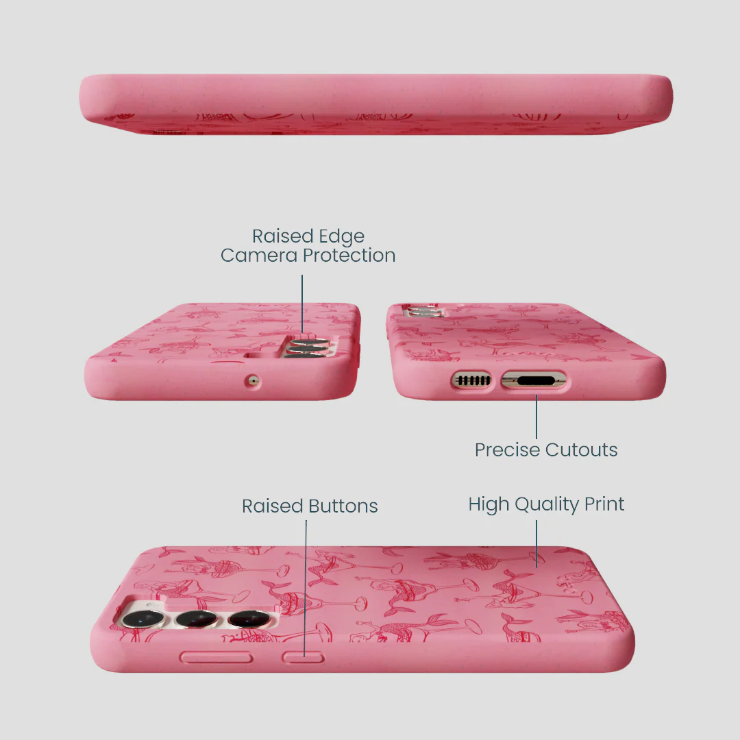 Bubblegum Pink Mermaid Cocktail Samsung Galaxy S23+(Plus) Case - Image 3