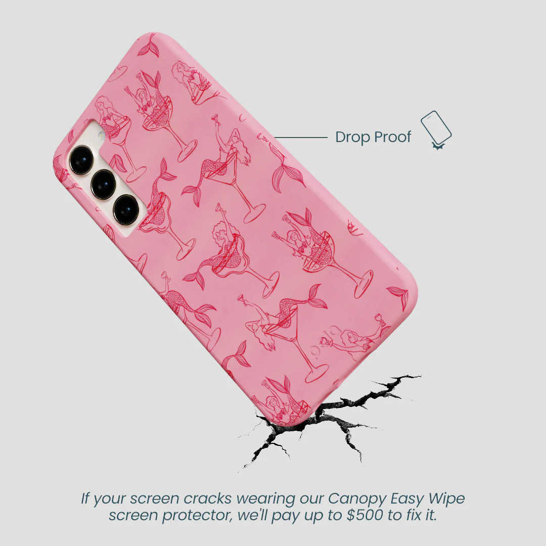 Bubblegum Pink Mermaid Cocktail Samsung Galaxy S24+(Plus) Case - Image 5