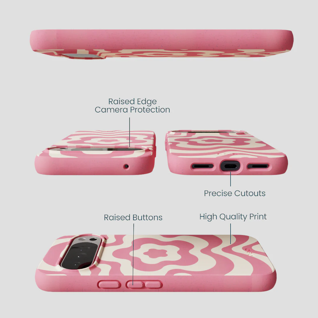 Bubblegum Pink Morning Flower Google Pixel 10 Pro XL Case - Image 2