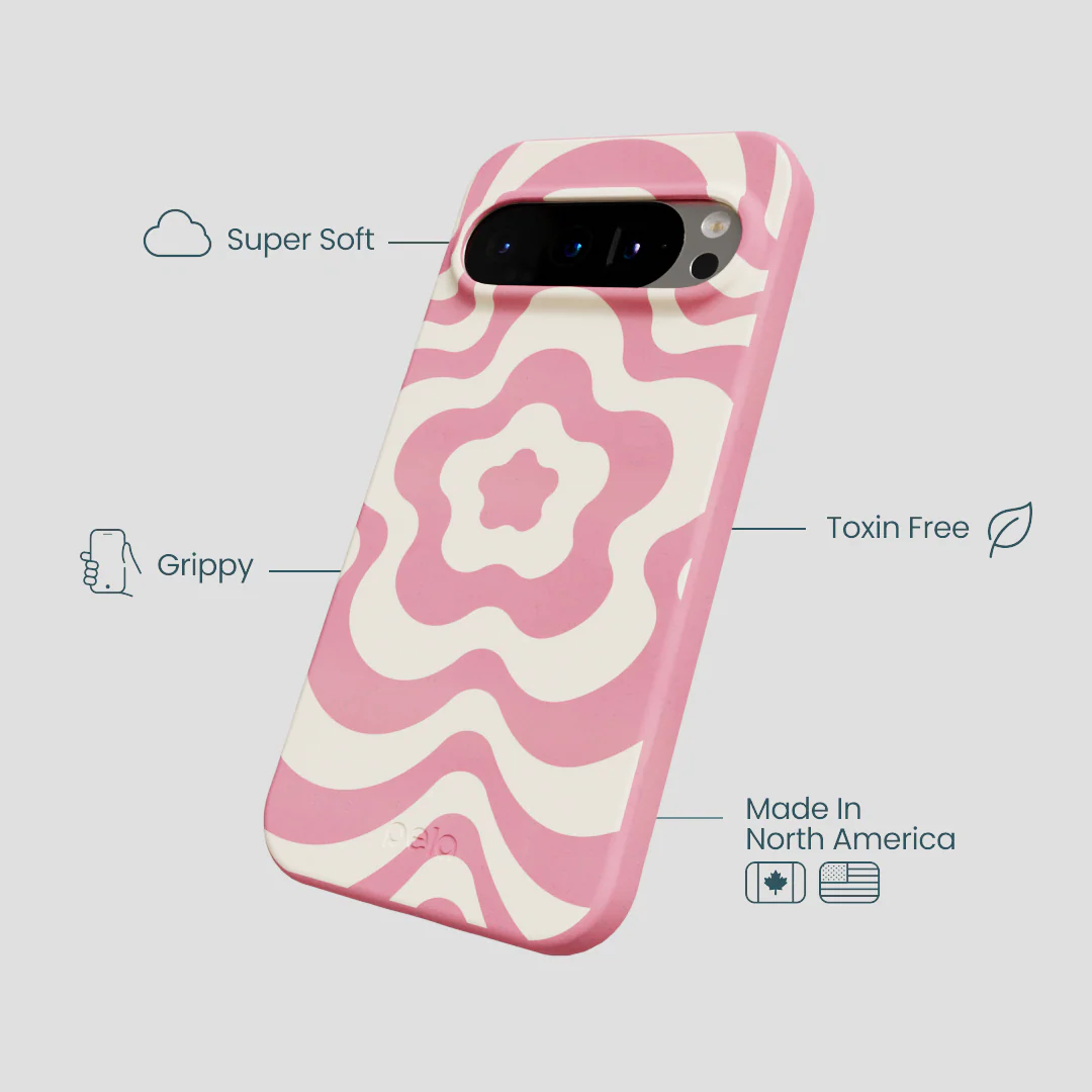 Bubblegum Pink Morning Flower Google Pixel 9/9 Pro Case - Image 3
