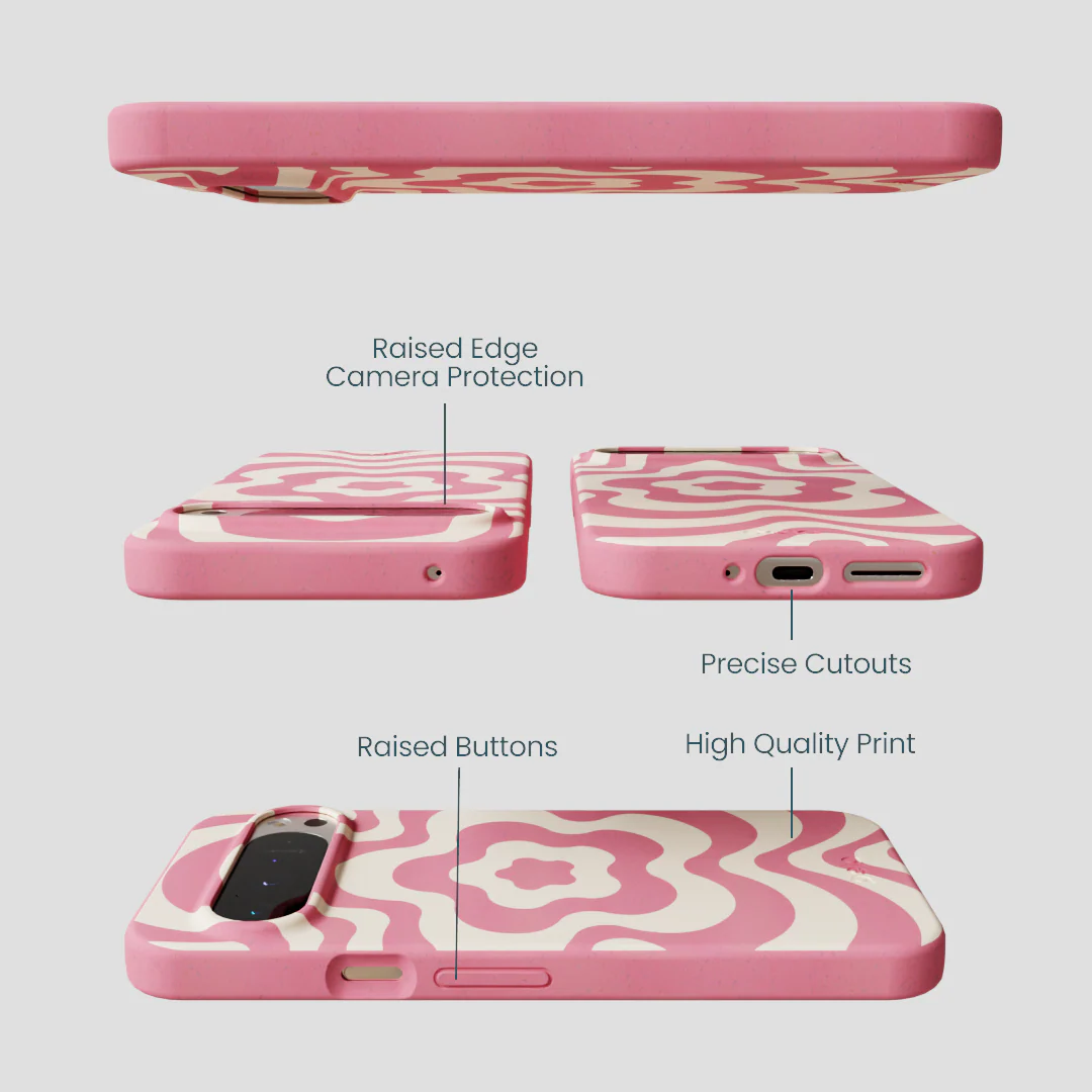 Bubblegum Pink Morning Flower Google Pixel 9 Pro XL Case - Image 2