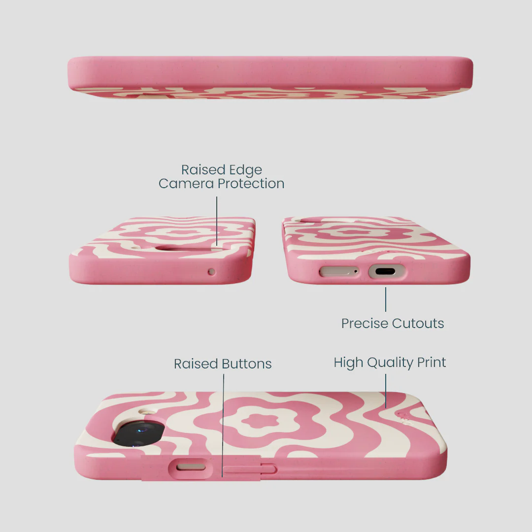 Bubblegum Pink Morning Flower Google Pixel 9a Case - Image 2