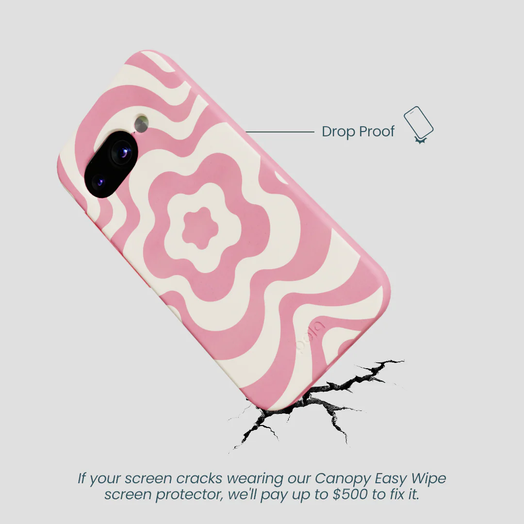 Bubblegum Pink Morning Flower Google Pixel 9a Case - Image 4
