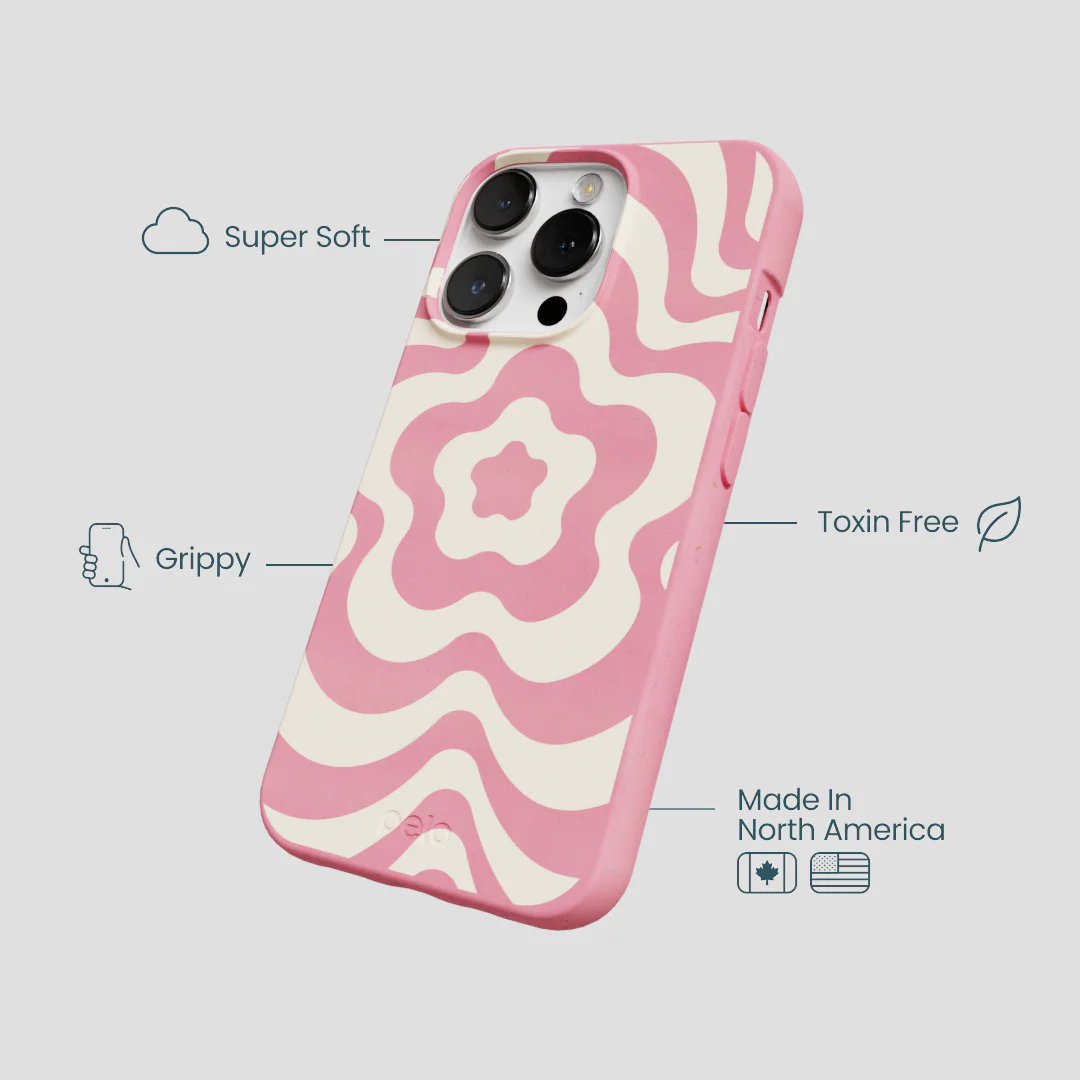 Bubblegum Pink Morning Flower iPhone 13 Pro Case - Image 4
