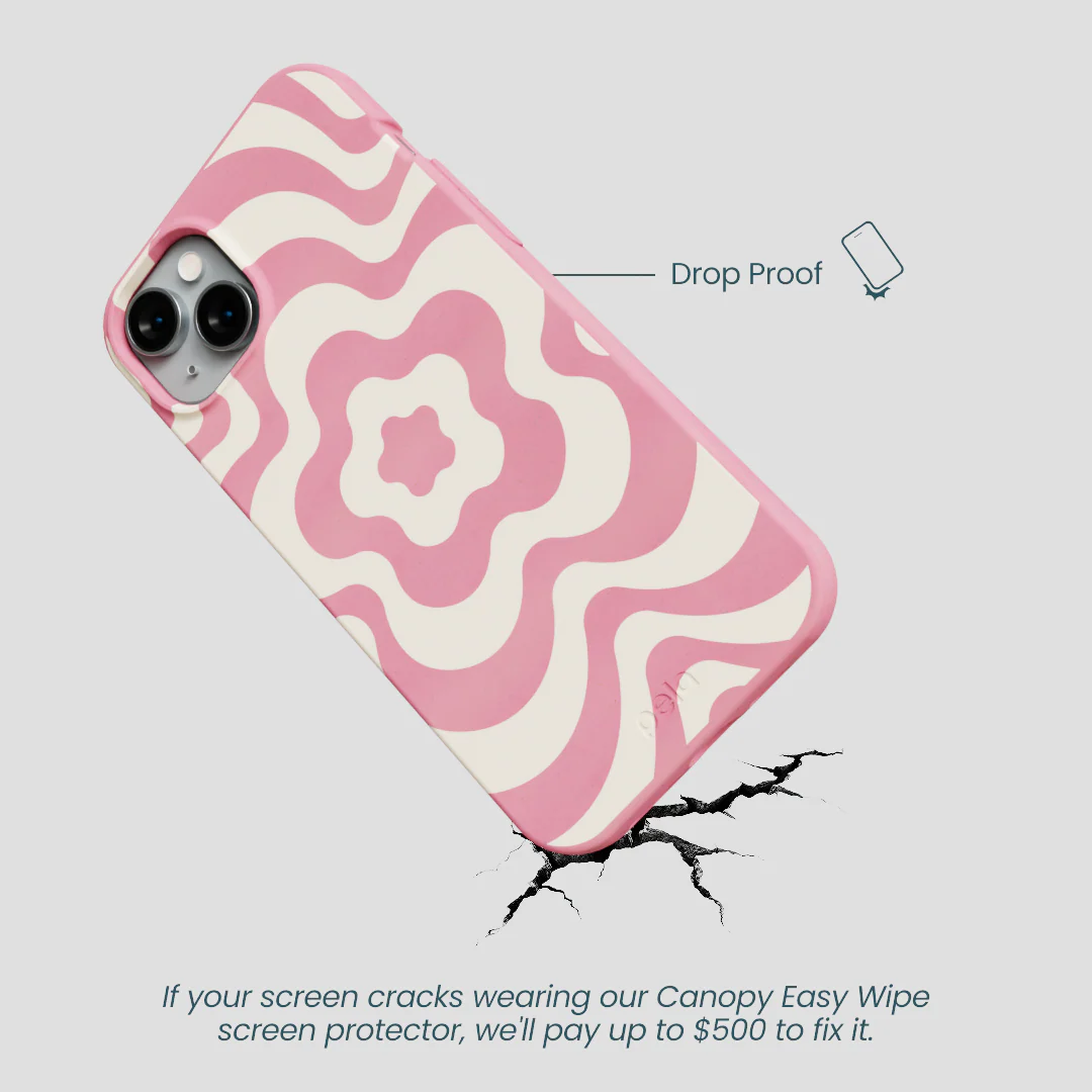 Bubblegum Pink Morning Flower iPhone 14 Plus Case - Image 4