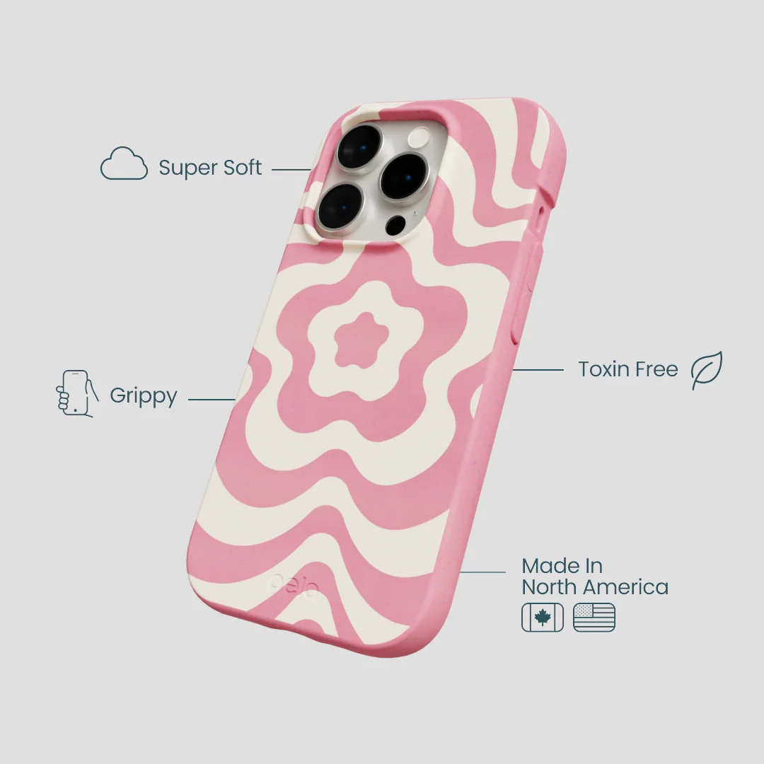 Bubblegum Pink Morning Flower iPhone 15 Pro Case - Image 4