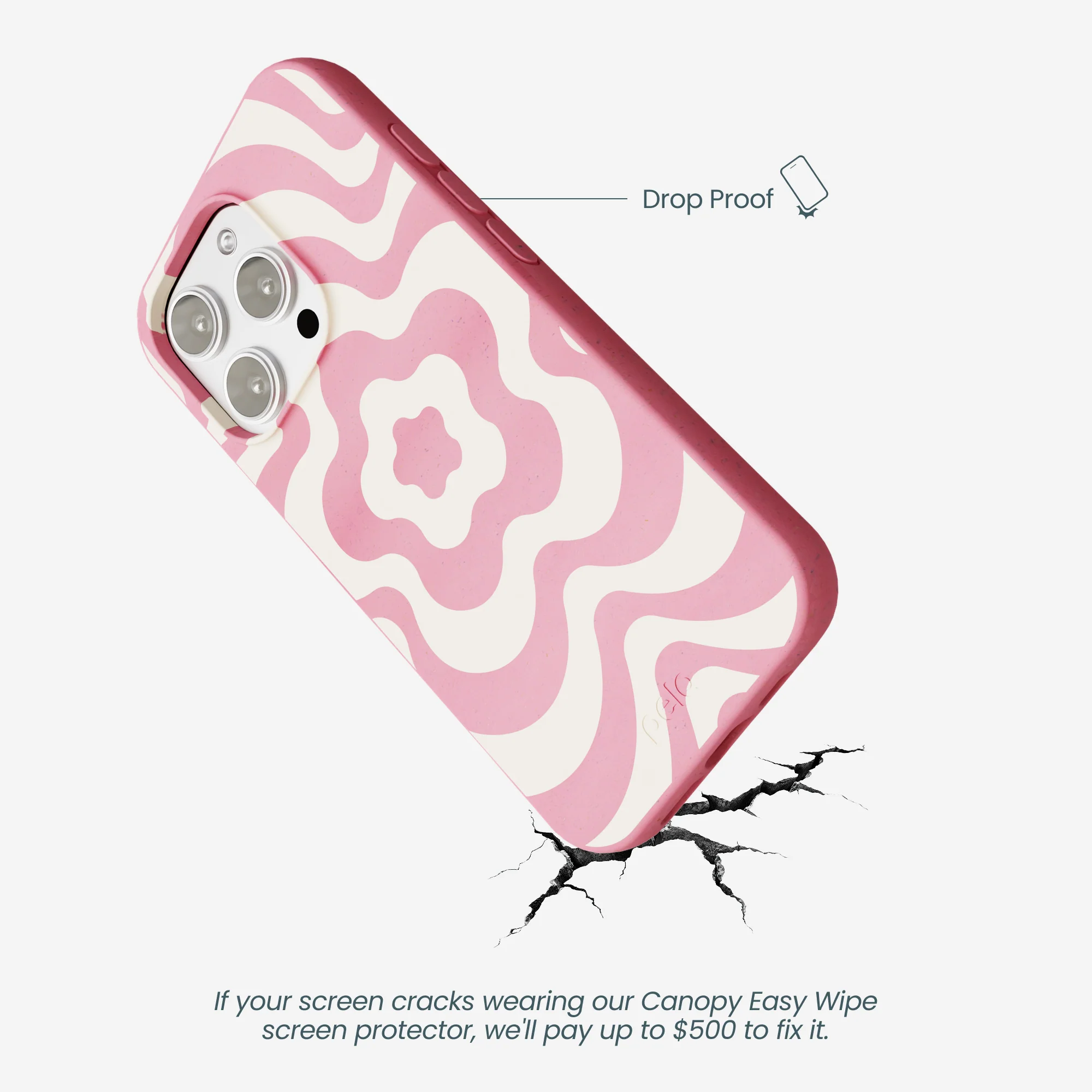 Bubblegum Pink Morning Flower iPhone 16 Pro Max Case - Image 4