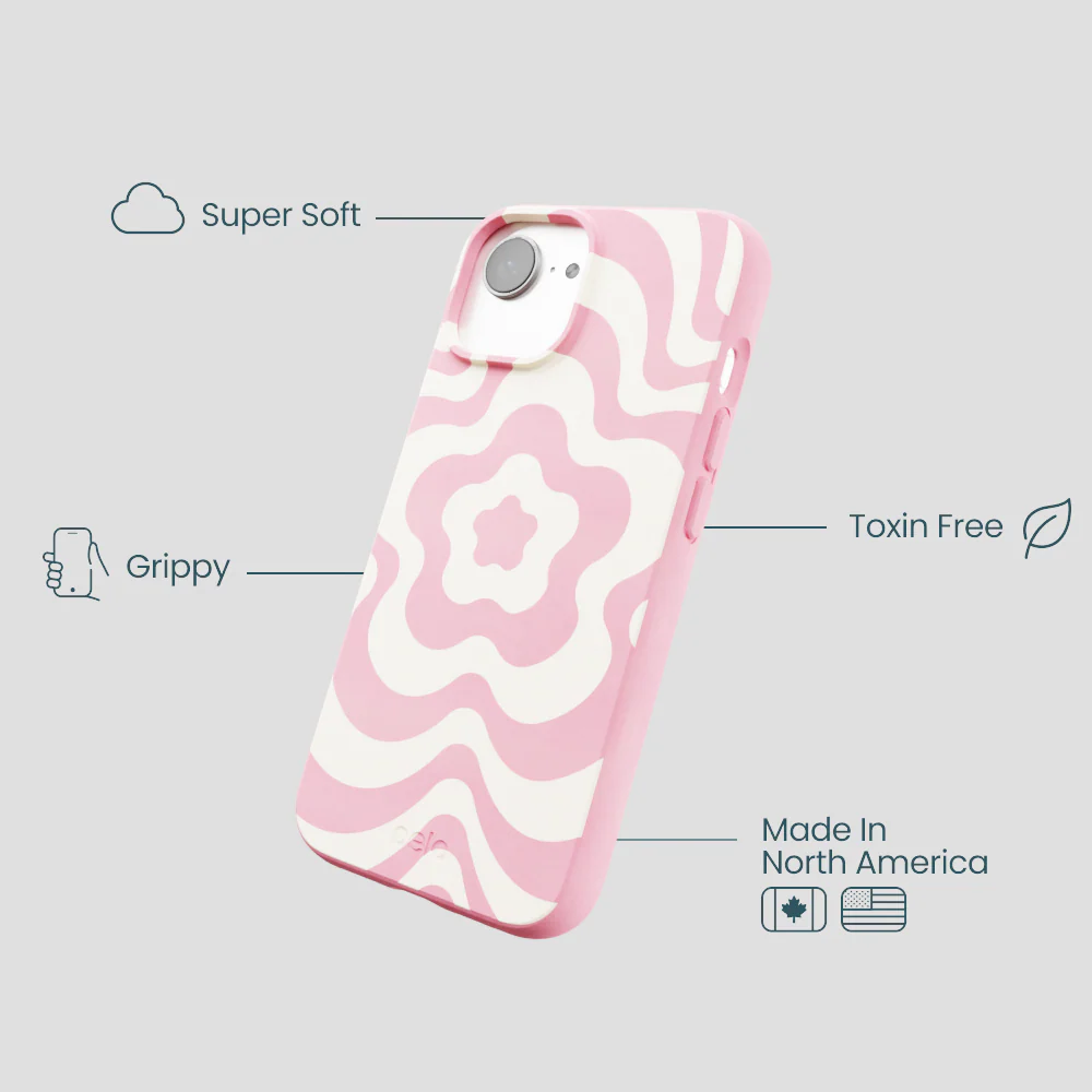 Bubblegum Pink Morning Flower iPhone 16e/17e Case - Image 3