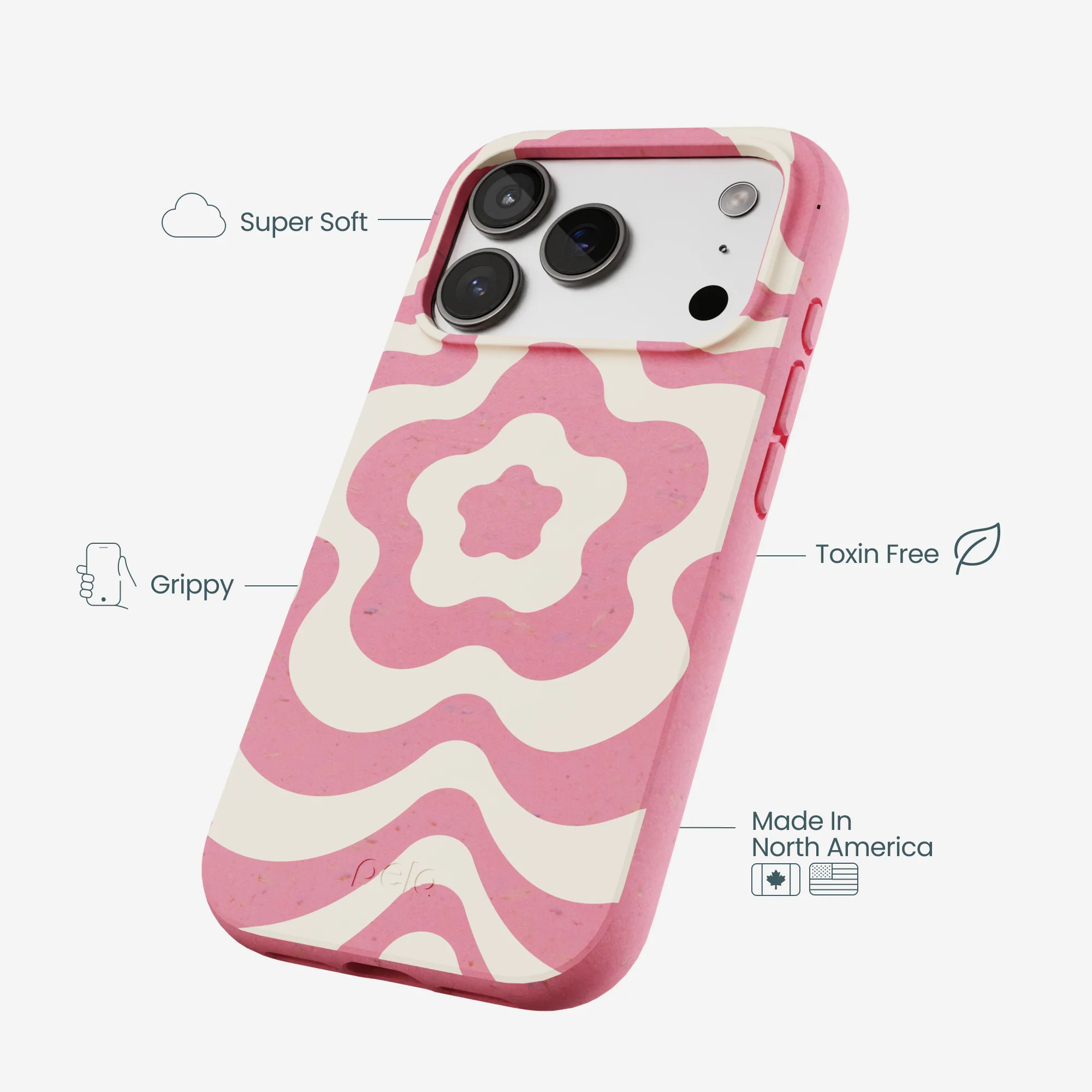 Bubblegum Pink Morning Flower iPhone 17 Pro Case - Image 3